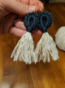 crocheted earrings - Homeschool Mom Side Hustles